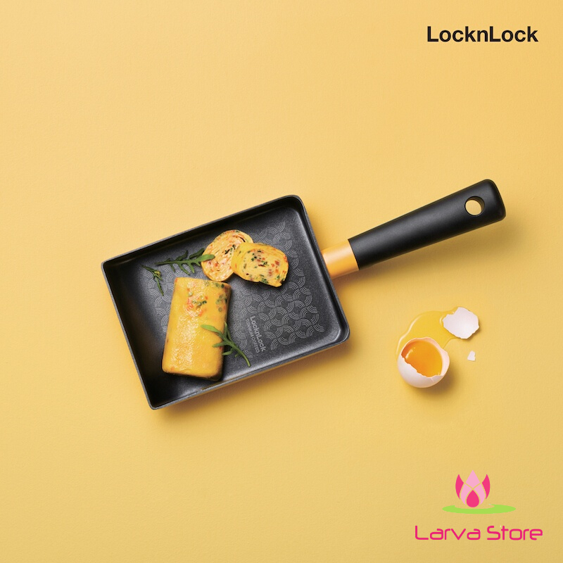 Chảo Chữ Nhật Decor LocknLock Chống Dính Titanium LDE1186IH 18cm *13.5cm (Đáy từ)