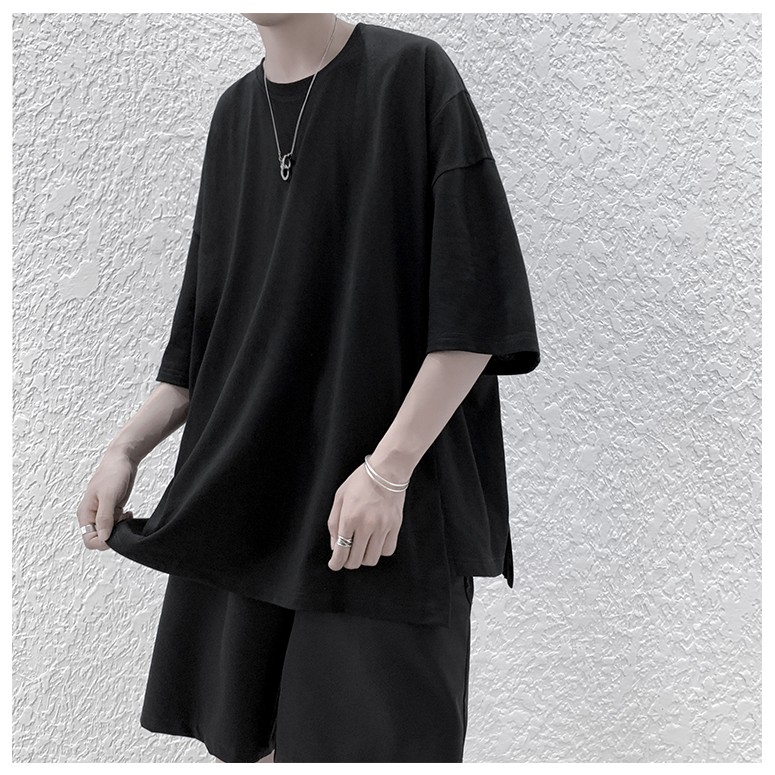 Áo thun nam Cotton Hàn Quốc, Áo tay lỡ form rộng nam - AP03 | BigBuy360 - bigbuy360.vn