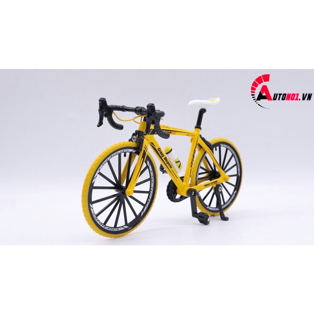 MÔ HÌNH XE ĐẠP ĐỊA HÌNH SPORT YELLOW 1:8 DIECAST MODEL 7747