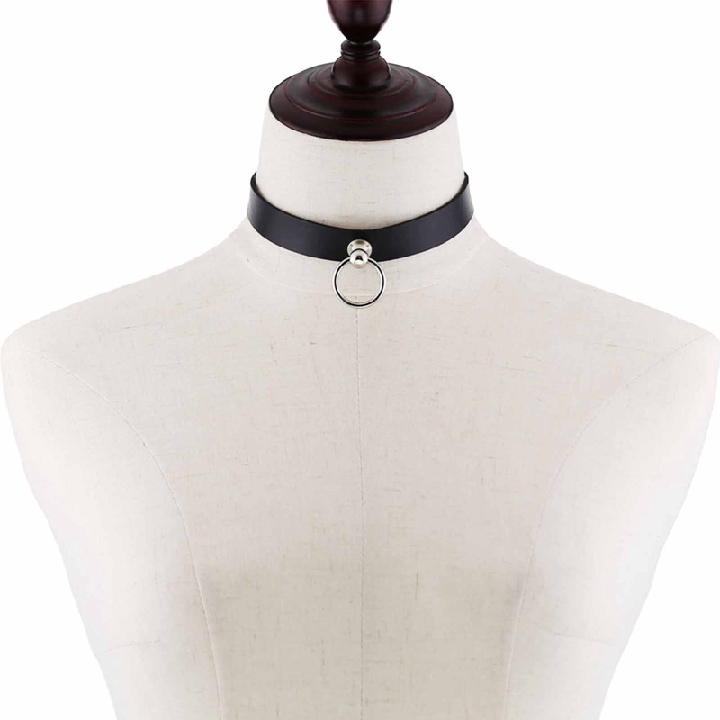 Vòng Cổ Choker Da PU Mặt Hình Anime Thời Trang Phong Cách Punk Cho Nam