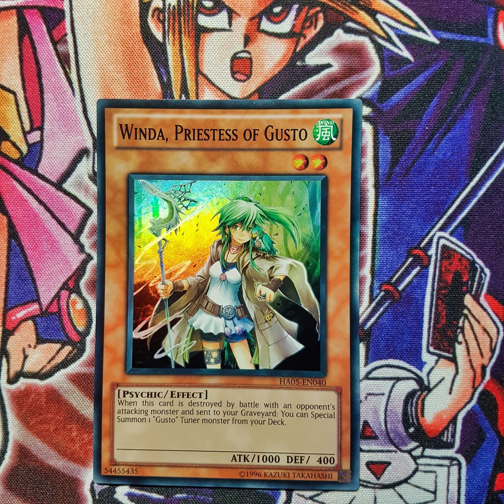 Thẻ bài Yugioh chính hãng | Winda, Priestess of Gusto | HA05 Super Rare