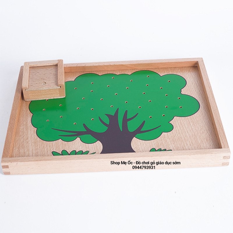 Giáo cụ Montessori - Cây táo học toán