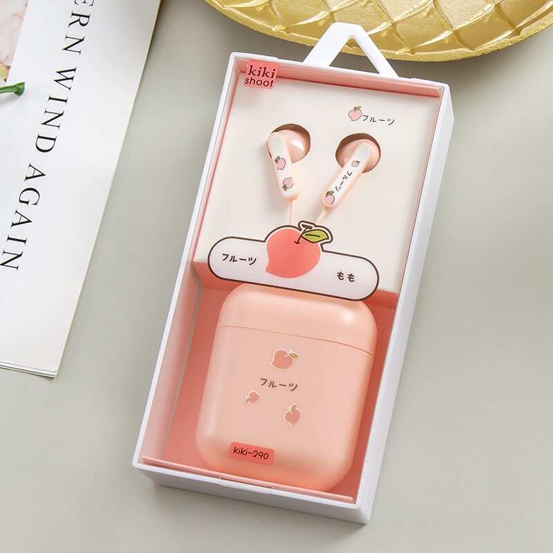 Tai Nghe Nhét Tai Jack 3.5mm Có Micro Thiết Kế Hoạt Hình Dễ Thương