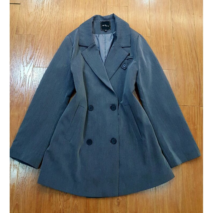 Áo vest blazer màu tro big size