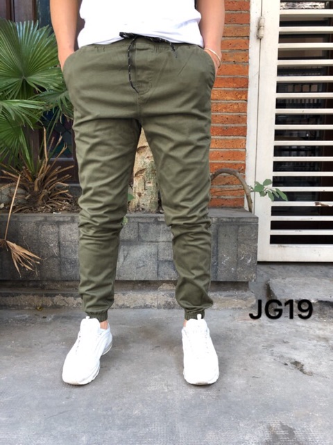 Quần Kaki Dài Jogger Nam Co Giãn