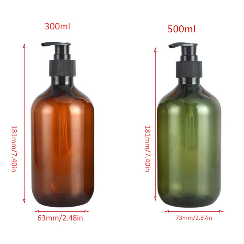Bình Rỗng Đựng Xà Phòng Dạng Nhấn 300ml 500ml Có Thể Đổ Đầy Cho Phòng Tắm Và Điều Hòa