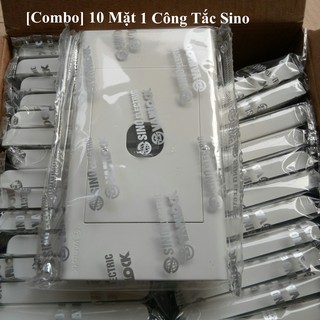[COMBO] 10 Mặt 1 Công Tắc Sino Dòng S18