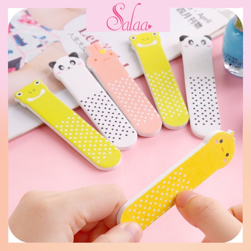 Dũa Móng Tay Động Vật Mini 2 Mặt - Dũa Móng Hình Thú Dễ Thương 9*2cm Salaa, SLA168