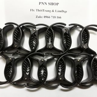 SỈ LÔ 12 KẸP TÓC 3 CHẤU ( KẸP CÀNG CUA) ĐEN NHÁM (Ảnh thật)