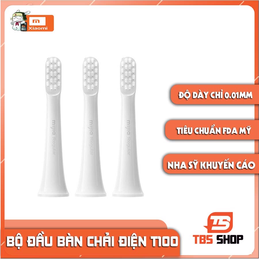 Bộ đầu bàn chải điện Xiaomi T100 - Đầu thay thế cho bàn chải Xiaomi T100