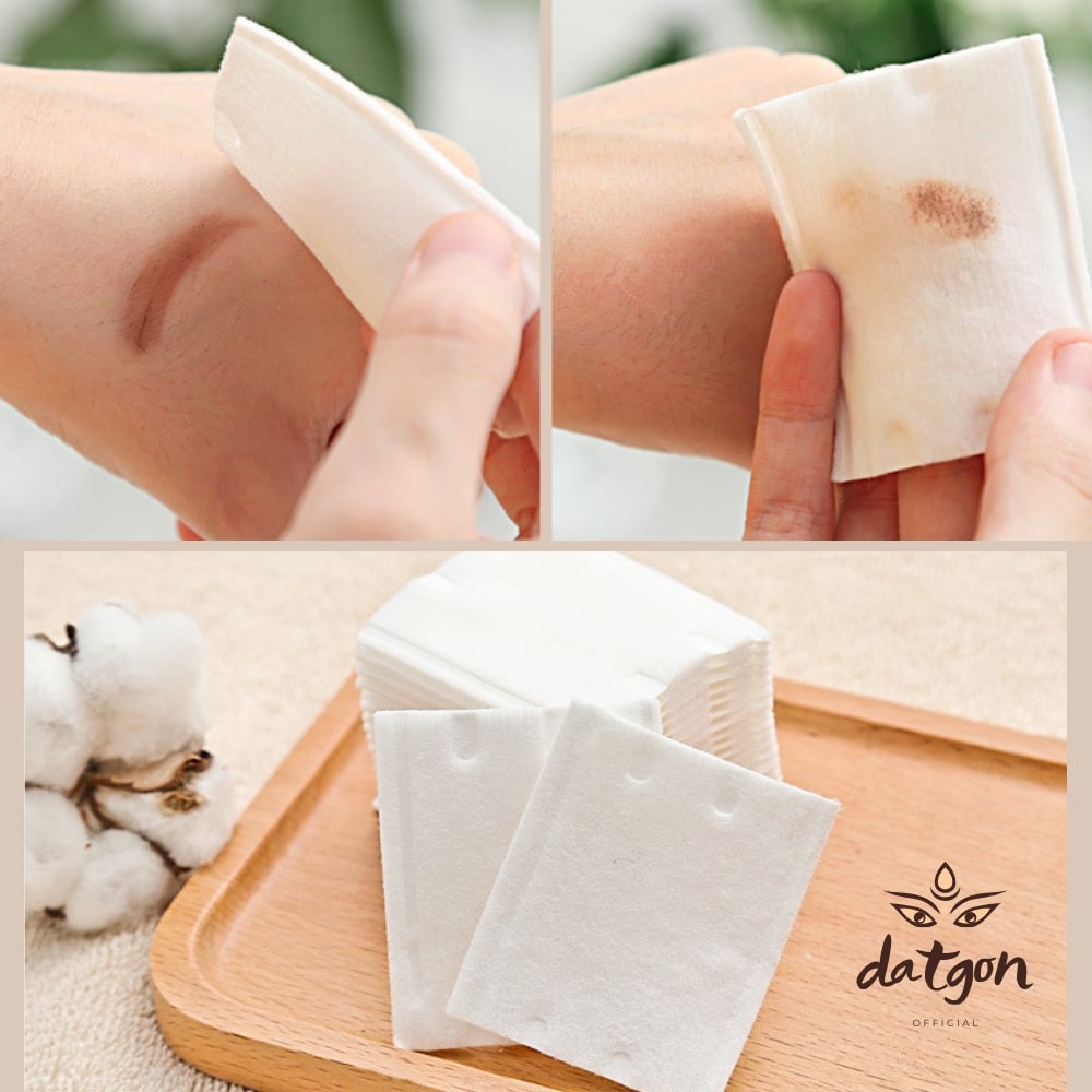 Bông Tẩy Trang Cotton Pads 3 Lớp  FM túi 222 miếng, Lameila Miniso Silcot tetra, Miếng tẩy trang nội địa 2021