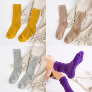 Tất vớ cổ cao gân tăm nhún nhỏ