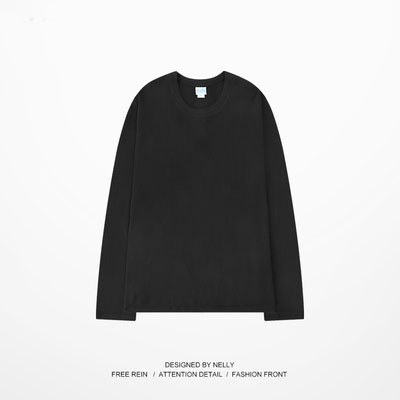 Áo thun trơn Nelly dài tay 100% cotton basic