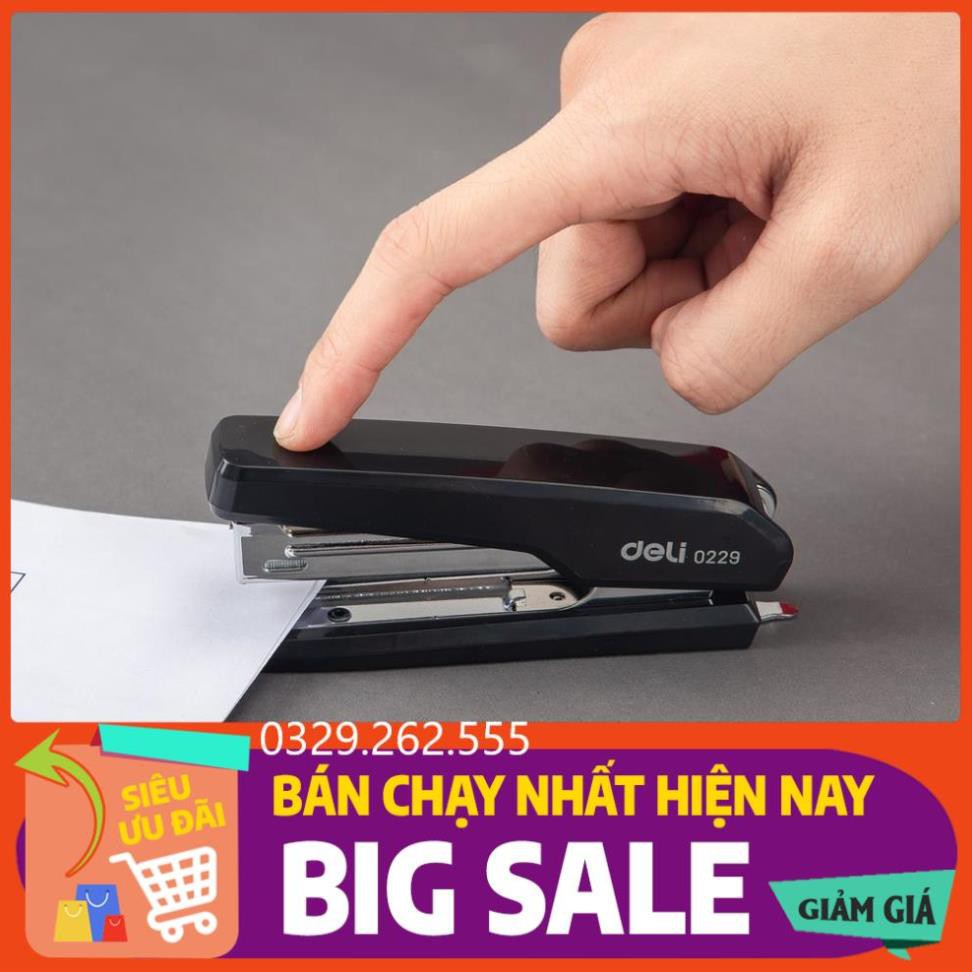 (FreeShip) Dập ghim Deli , 15 trang E0229 hàng chính hãng