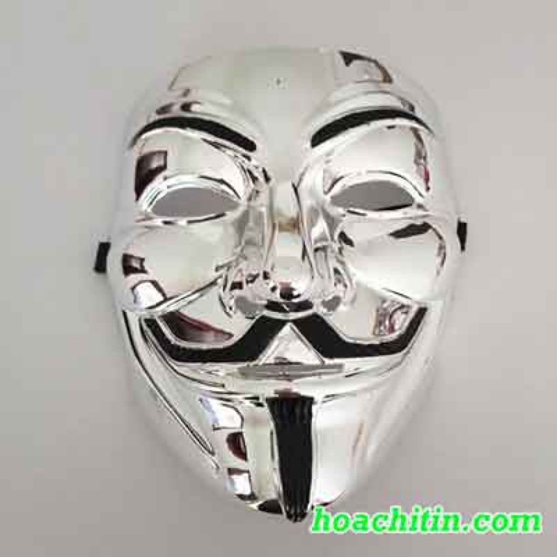 Mặt Nạ Hacker Guy Fawkes Hóa Trang Dự Tiệc Hàng Chất Lượng