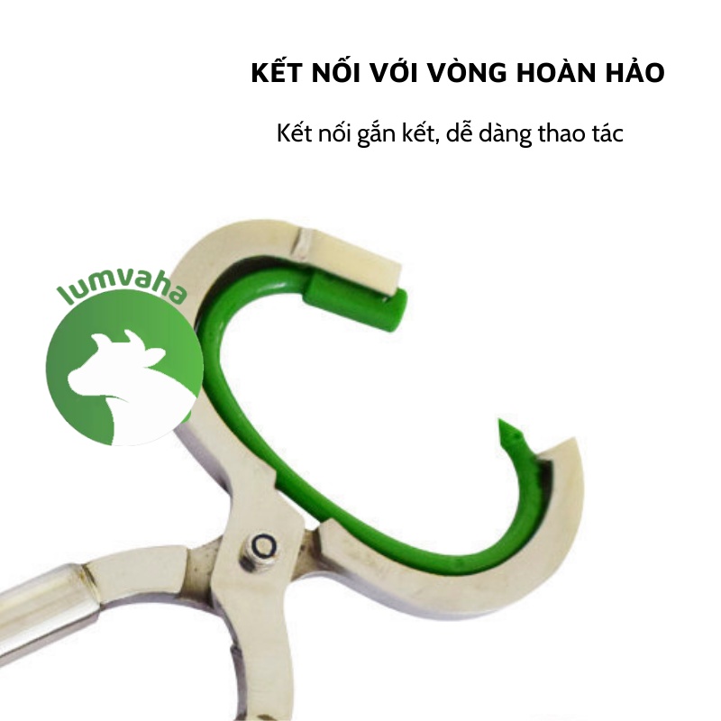 Kìm bấm mũi bò inox 304 xỏ vòng nhựa cho trâu bò VA10