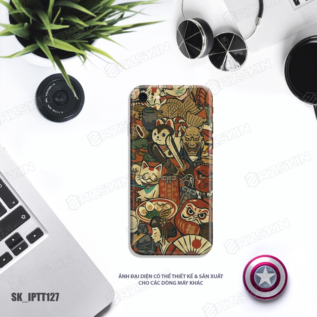 Miếng Dán Skin Lưng Viền IPhone 7/8/14 Pro Max Độc Lạ |SK_IPTT127| Chất Liệu Film 3M Chính Hãng Bền Màu, Cắt Sẵn Dễ Dán