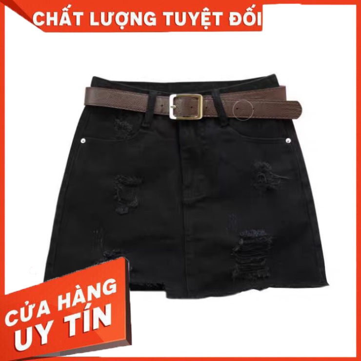Quần giả váy kaki nhung co dãn Jean TH Store cào rách cá tính phong cách ulzzang - HÀNG MỚI VỀ