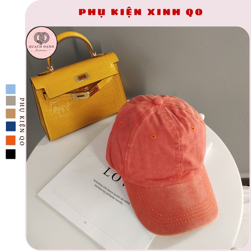 Mũ lưỡi trai bóng chày vải kaki bò cá tính - MU14