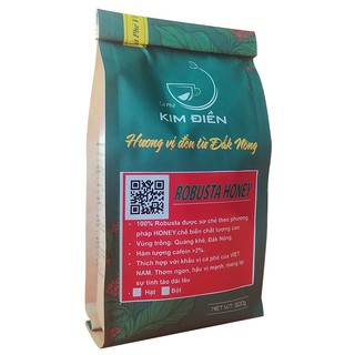 Cà phê robusta honey - 500g - cà phê mộc nguyên chất kim điền