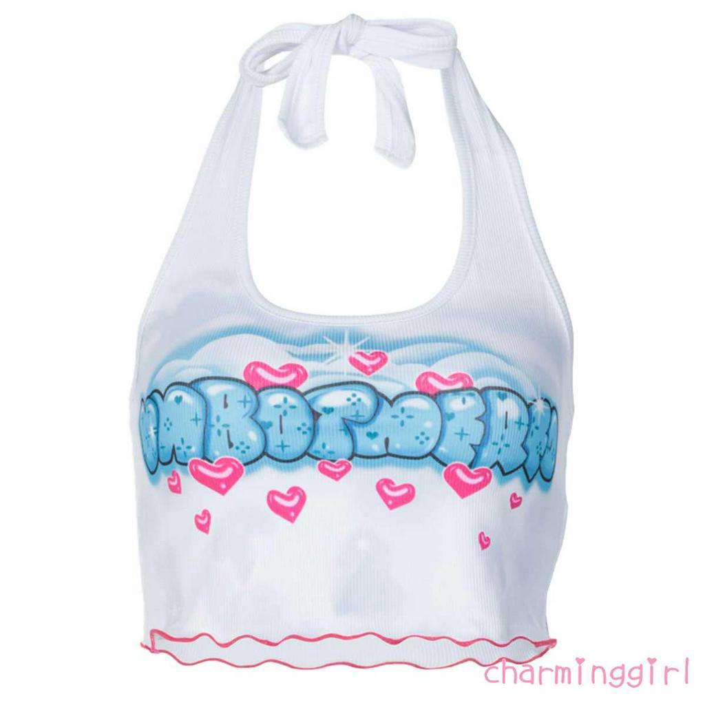 Áo Thun Nữ Không Tay In Chữ Thời Trang Cá Tính