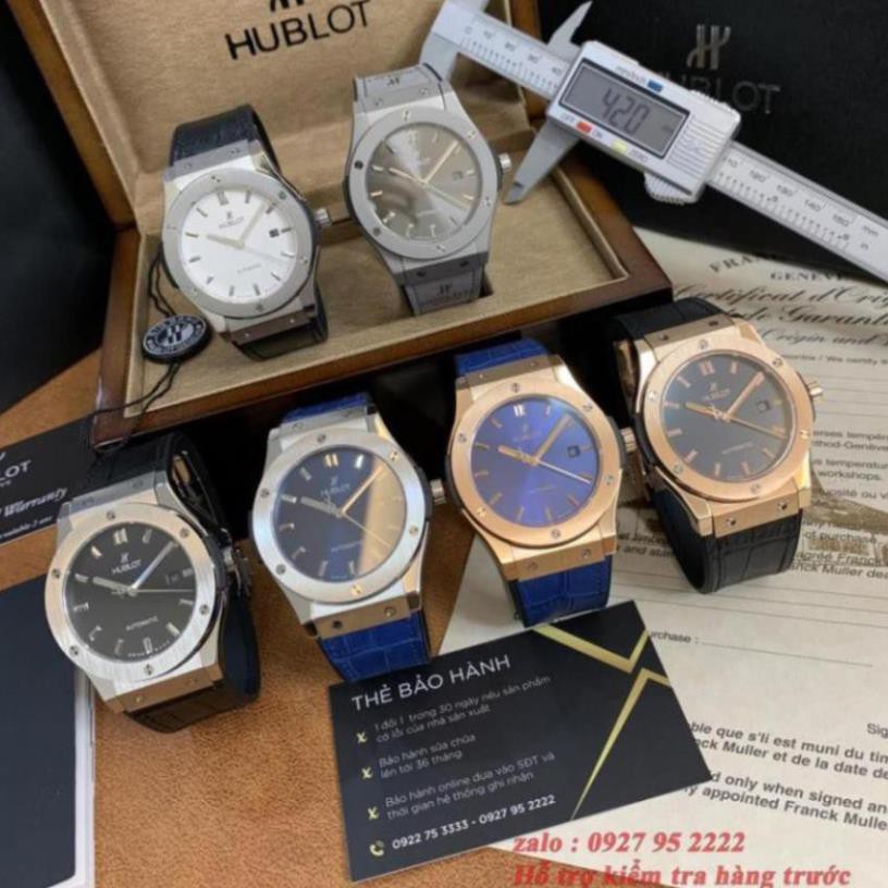 [Máy cơ ] Đồng hồ nam Hublot máy cơ cao cấp chống nước DH8801, máy nhật xịn