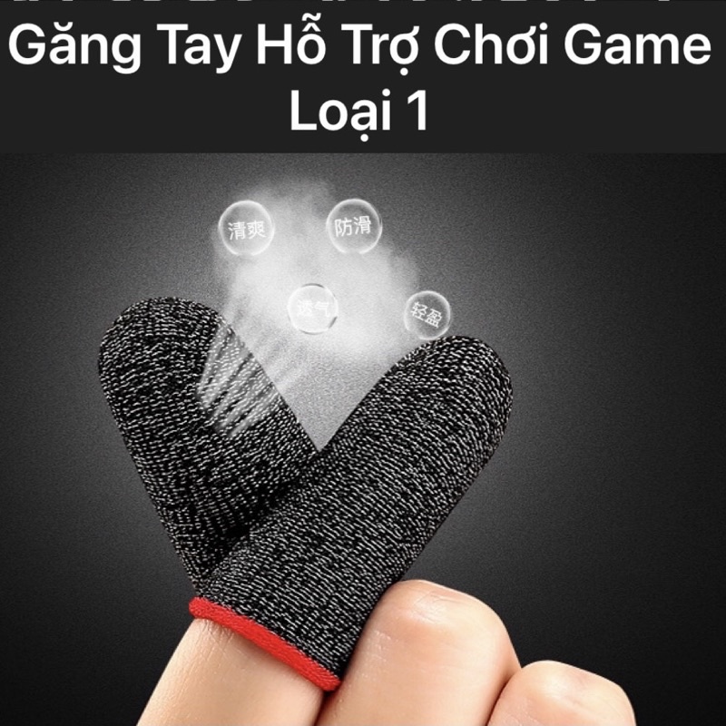 Bao tay chơi game ff pubg sợi bạc cao cấp 2 ngón siêu nhạy giá rẻ