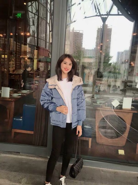 HT396 Áo phao nam nữ dáng ngắn sale trái mùa