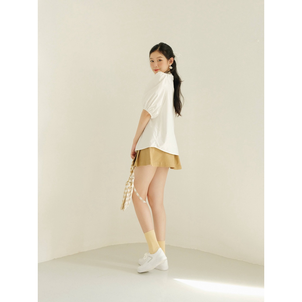 THE19CLUB - Chân váy kaki ngắn xếp ly -  MADDY SKIRT