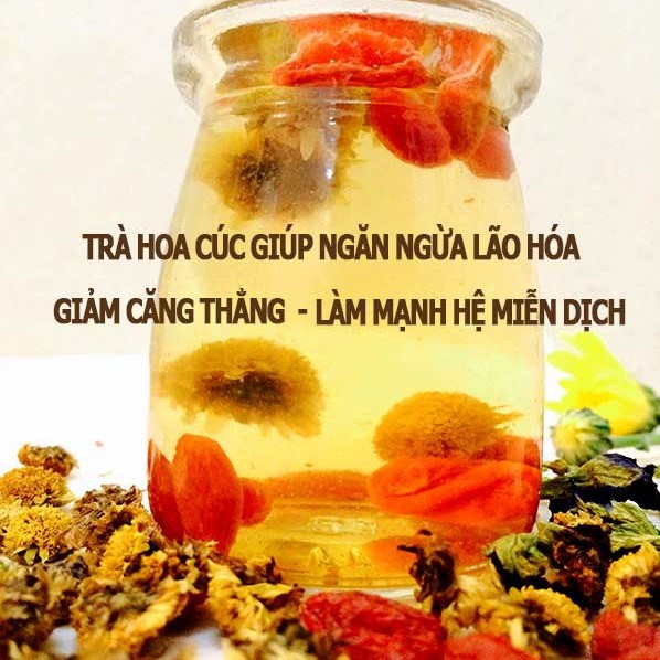 ✅[TẶNG TÁO ĐỎ] Trà Hoa Cúc, Kỷ Tử, Cam Thảo (Loại Cao Cấp 300g) Detox, Thanh Nhiệt, Thải Độc, Dưỡng Nhan, Ngủ Ngon