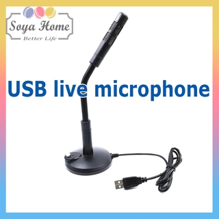 Micro để bàn kết nối USB máy tính Laptop đa hướng Có Thể Xoay 360 Độ dùng cho LiveStream Học Online