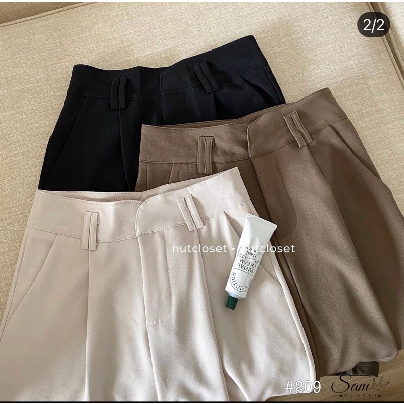 QUẦN ÂU NỮ, QUẦN BAGGY MÃ 209 CÔNG SỞ CẠP VIỀN TRÒN QUẢNG CHÂU LOẠI 1 MS20089