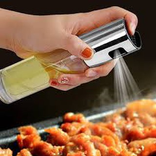 Chai xịt dầu ăn, nước mắm, dấm và các gia vị dạng lỏng,Bình xịt dầu ăn 100ml chất liệu inox cao cấp