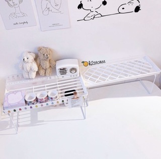 Kệ trắng gấp đa năng decor bàn học