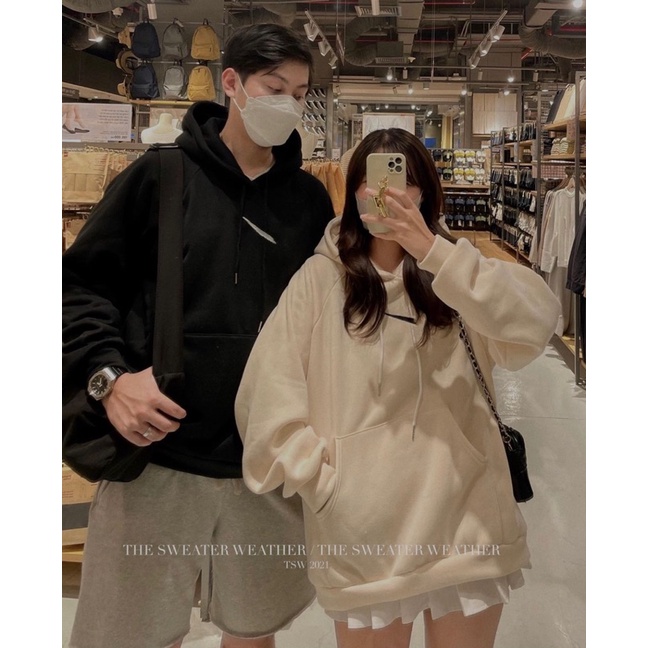 ÁO HOODIE THÊU FORM RỘNG  ÁO NỈ HOODIE MÙA ĐÔNG