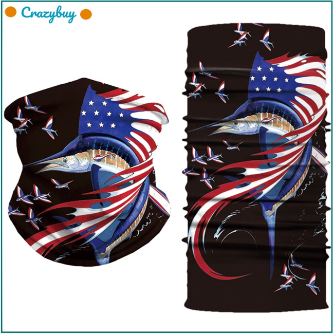 Cr Khăn Trùm Đầu Chống Nắng In Họa Tiết 3D Kỹ Thuật Số