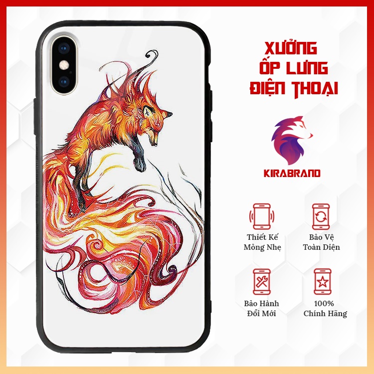 Ốp Lưng Kính In Hình Hồ Ly Tinh CITYSHOP68 Iphone X/Xr/Xsmax/11/11 Pro/11 Pro Max/12 Mini/12/12 Pro/12 Pro Max