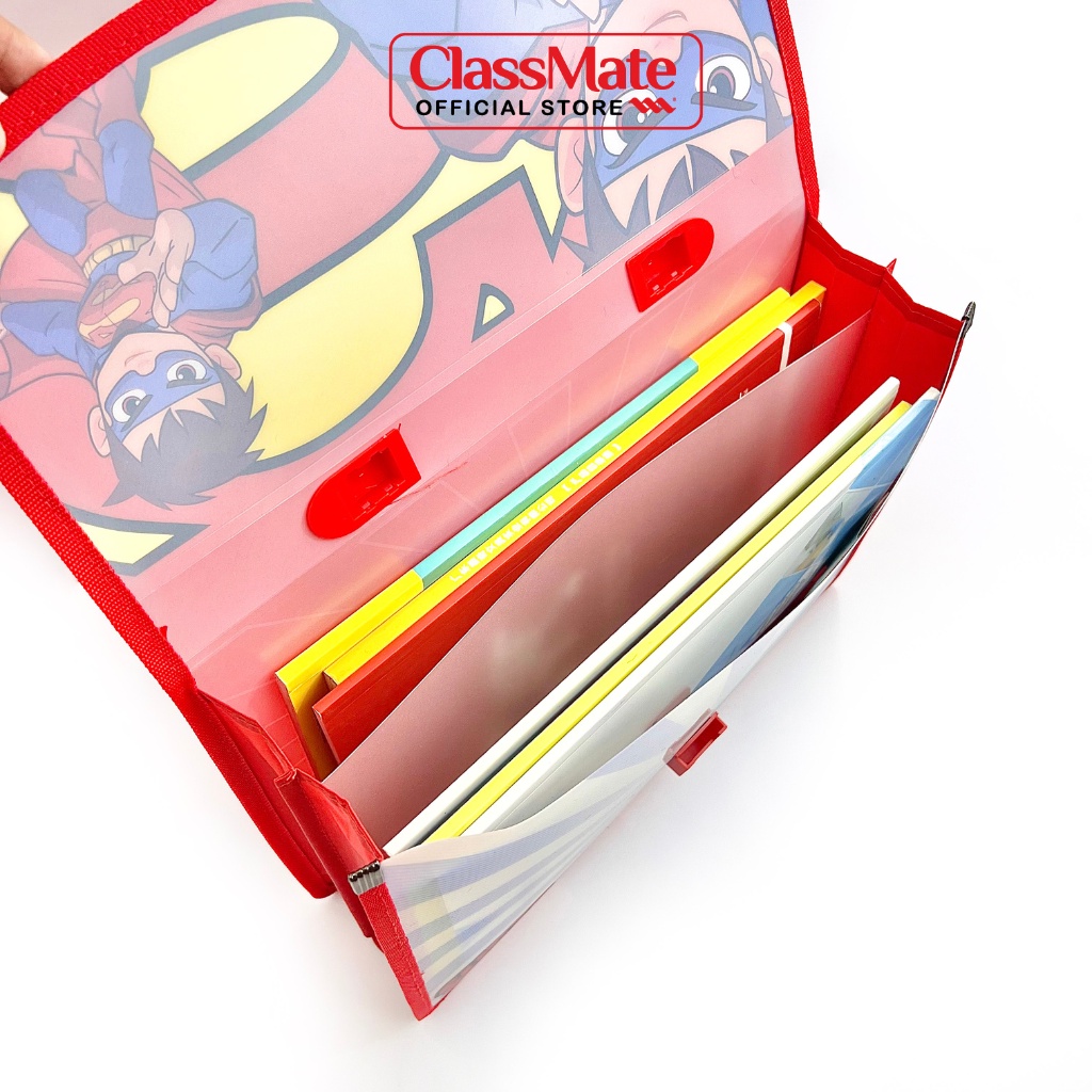 Cặp Nhựa CLASSMATE 2 Ngăn Cho Bé Hình Siêu Nhân SB05-SK