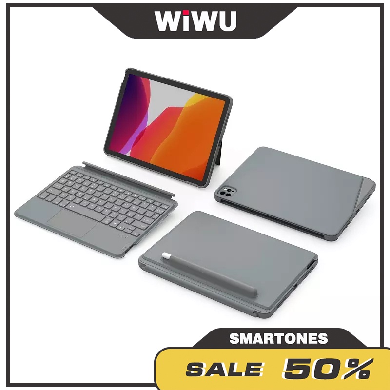 Case cho iPad Wiwu Combo Touch tích hợp bàn phím không dây cho iPad Air iPad Pro iPad Gen 9