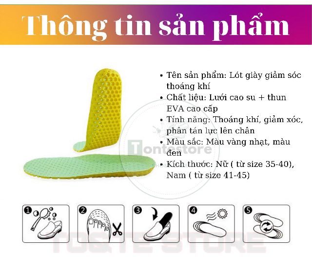 1 cặp lót giày thể thao tổ ong êm chân, dùng cho giày tập gym,giày chạy bộ - LG01