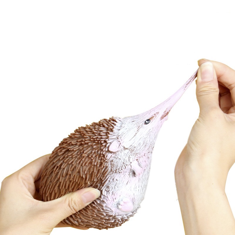 SQUIShY Con Nhím Màu Nâu Hồng Gai Mềm Mịn Đàn Hồi Chậm Tăng đáng yêu mochi slime bóp xả stress hiệu quả