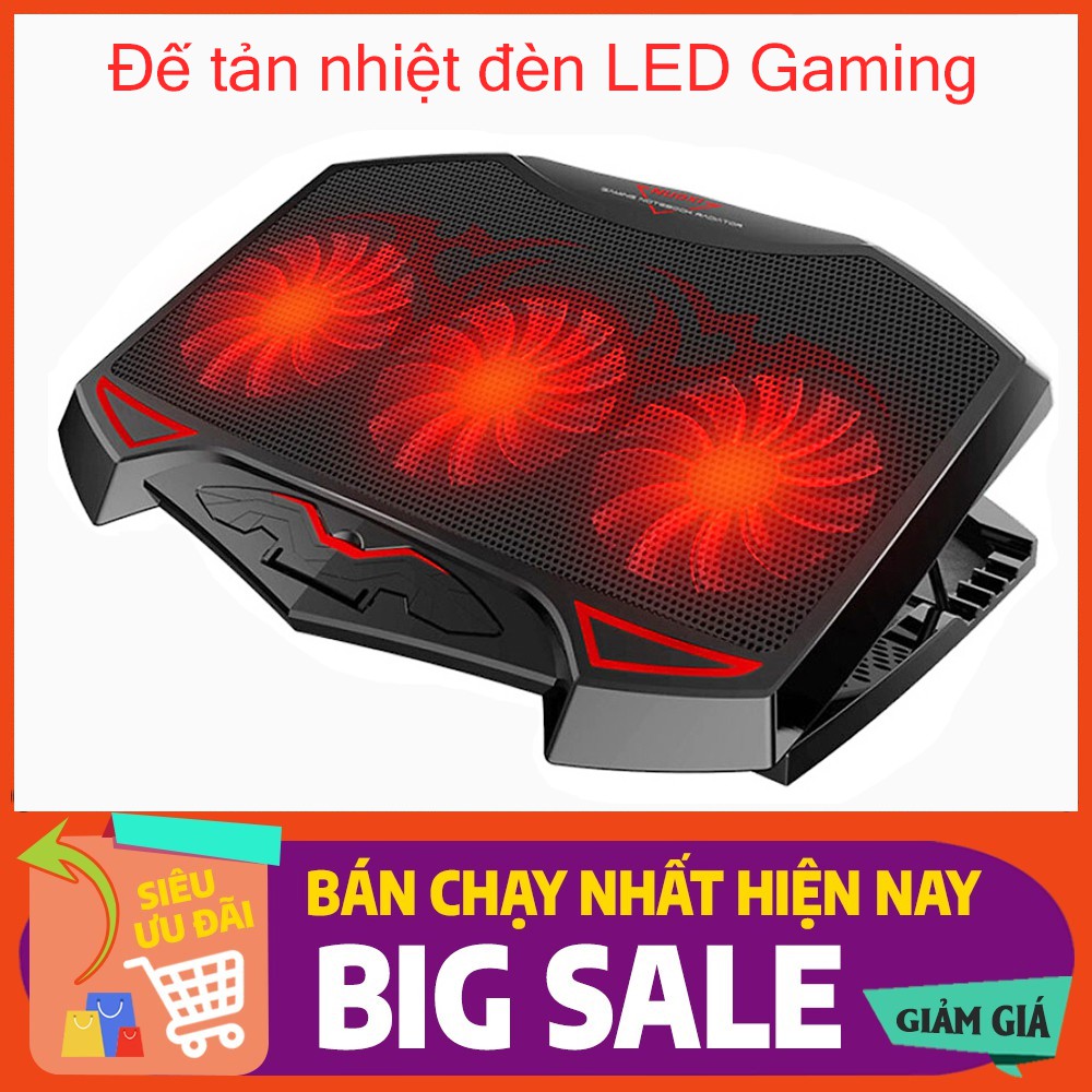  Đế tản nhiệt laptop Nuoxi 3 quạt và 6 quạt chạy cực êm làm mát laptop của bạn | BigBuy360 - bigbuy360.vn