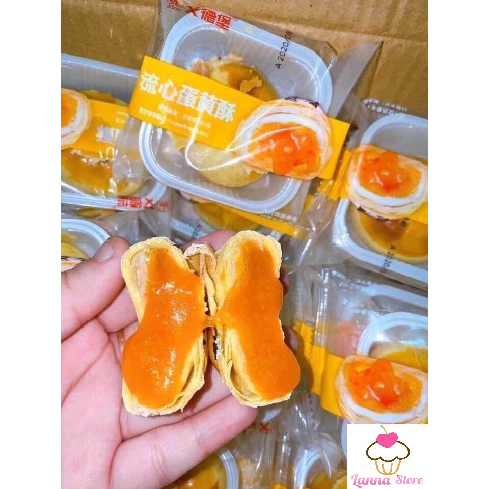 Bánh Liu pía khay trứng chảy Egg Yolk Puff siêu hot