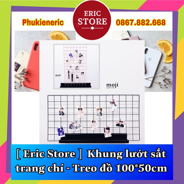 [ Eric Store ] KHUNG LƯỚI SẮT TRANG CHÍ - TREO ĐỒ
