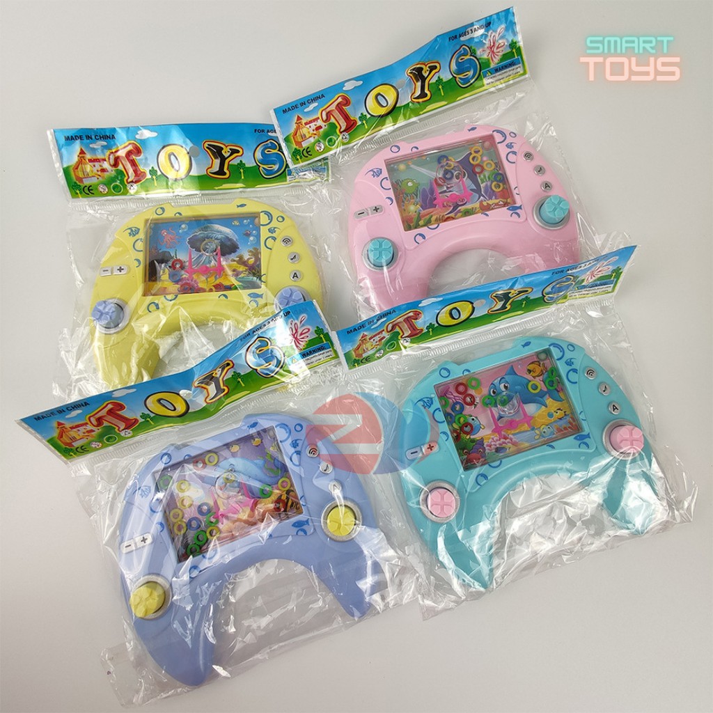 Máy chơi game bắn vòng nước cho bé, đồ chơi tuổi thơ siêu cute, chọn màu random