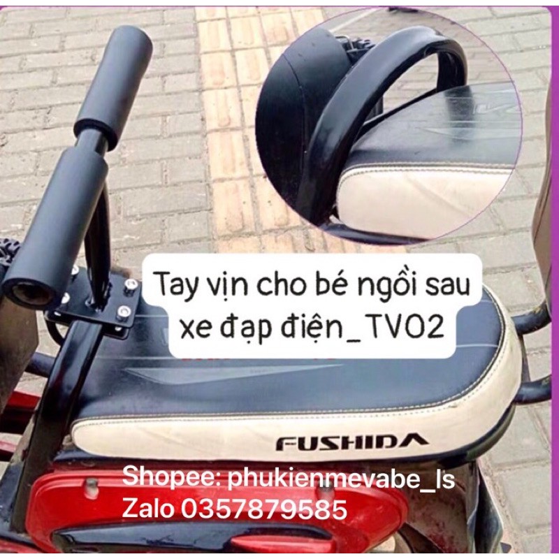 Tay vịn cho bé ngồi sau xe đạp điện -mã TV02