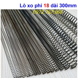 [5 cái] Lò xo nén phi 18mm dài 300mm