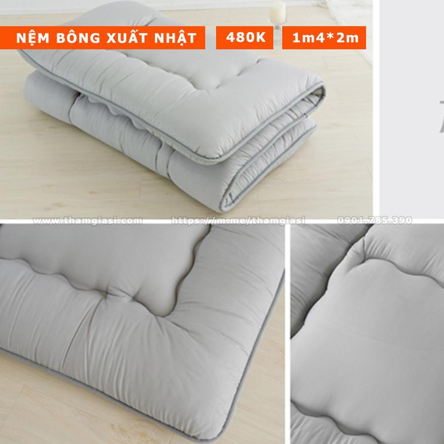 Nệm bông 2 người nằm 1m6 x2m hàng dư xuất nhật [ Cam Kết Chất Lượng] [ Giá RẺ Nhất Thị Trường]