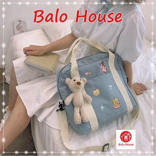 Túi vải dễ thương, vừa Laptop 13 inch - BALO HOUSE TC218