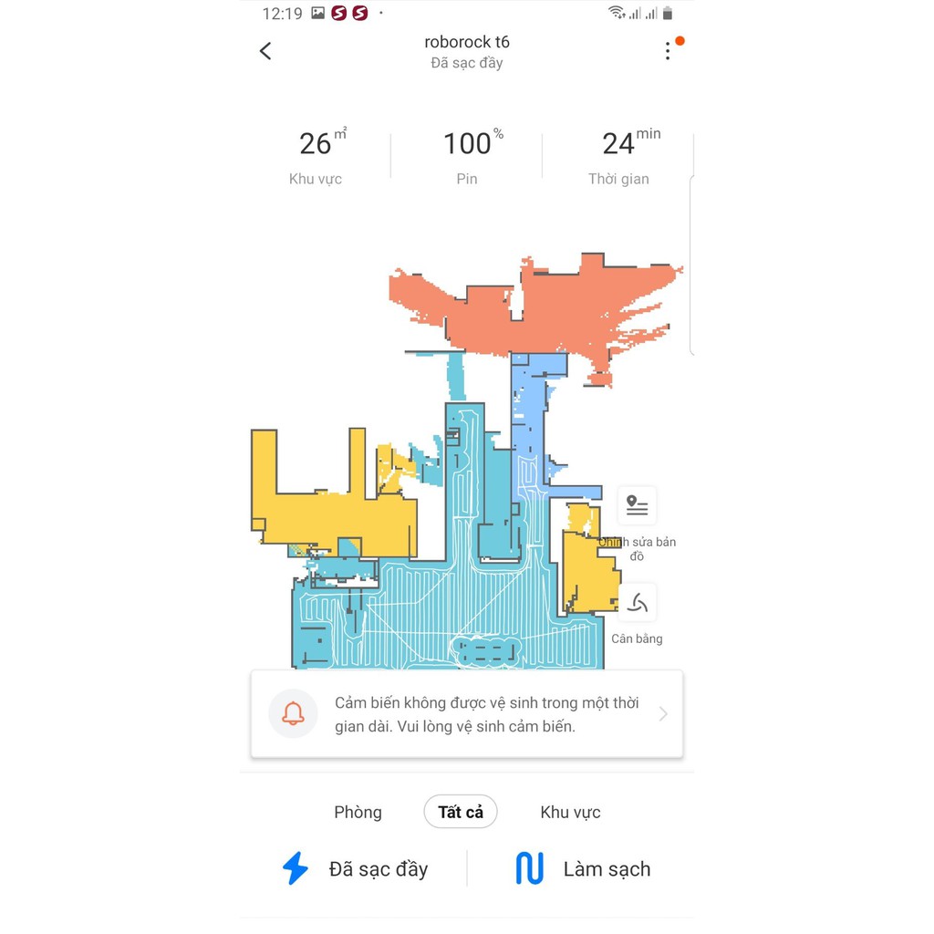 ⚡️FLASH SALE⚡️Robot Hút Bụi,Lau nhà Xiaomi Roborock Gen 3 (roborok T6) - Đã hỗ trợ android,ios,phát thông báo tiếng việt